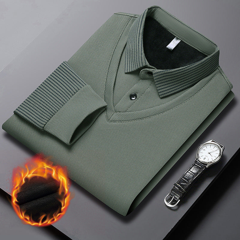 🔥30% off🔥Striped Lapel Fake Two-piece Shirt