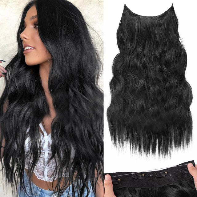 💖Hot Sales 50% OFF🤩Women's Gradient Long Wavy Hair Wig, One-Piece with Adjustable Fit💁
