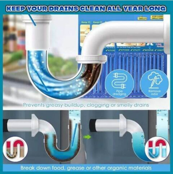 💥Buy 1 Get 2 Free🔥Mighty Drain Cleaner Stick