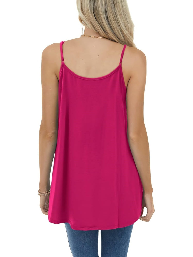 ✨Women Spaghetti Straps Pleated Loose Tank Top (BUY 2 FREE SHIPPING)