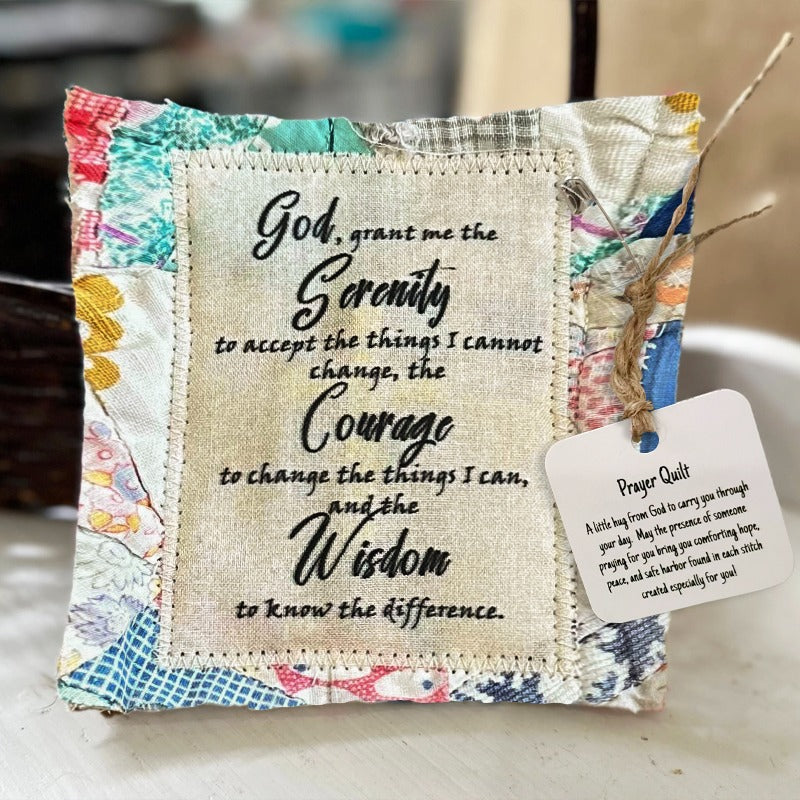 💜Up To 70% Off✝️Best Encouraged And Blessed Gift-Prayer Quilt with cross inside