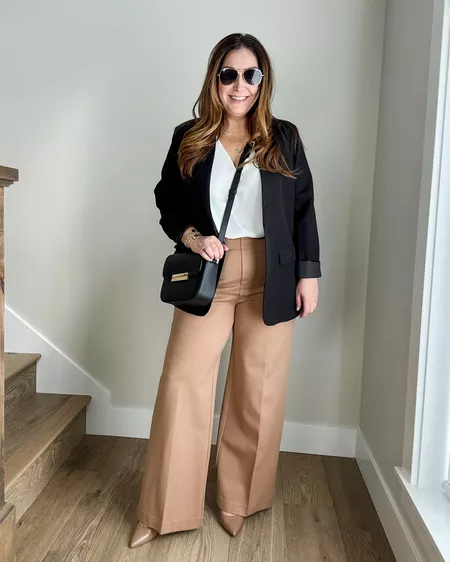 🔥BUY 2 FREE SHIPPING🔥Women's Plus Size High Stretch High-Waist Wide-Leg Pants