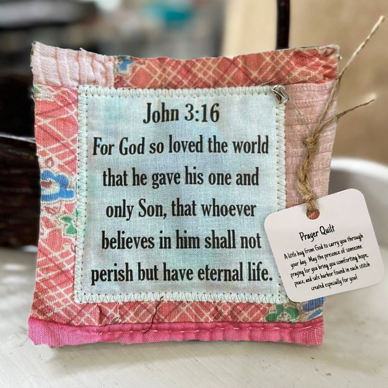 💜Up To 70% Off✝️Best Encouraged And Blessed Gift-Prayer Quilt with cross inside