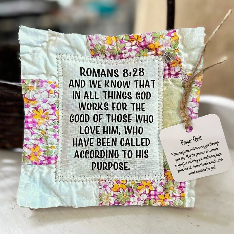 💜Up To 70% Off✝️Best Encouraged And Blessed Gift-Prayer Quilt with cross inside