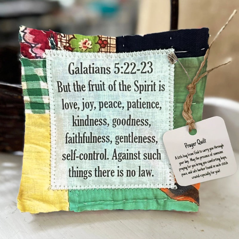 💜Up To 70% Off✝️Best Encouraged And Blessed Gift-Prayer Quilt with cross inside