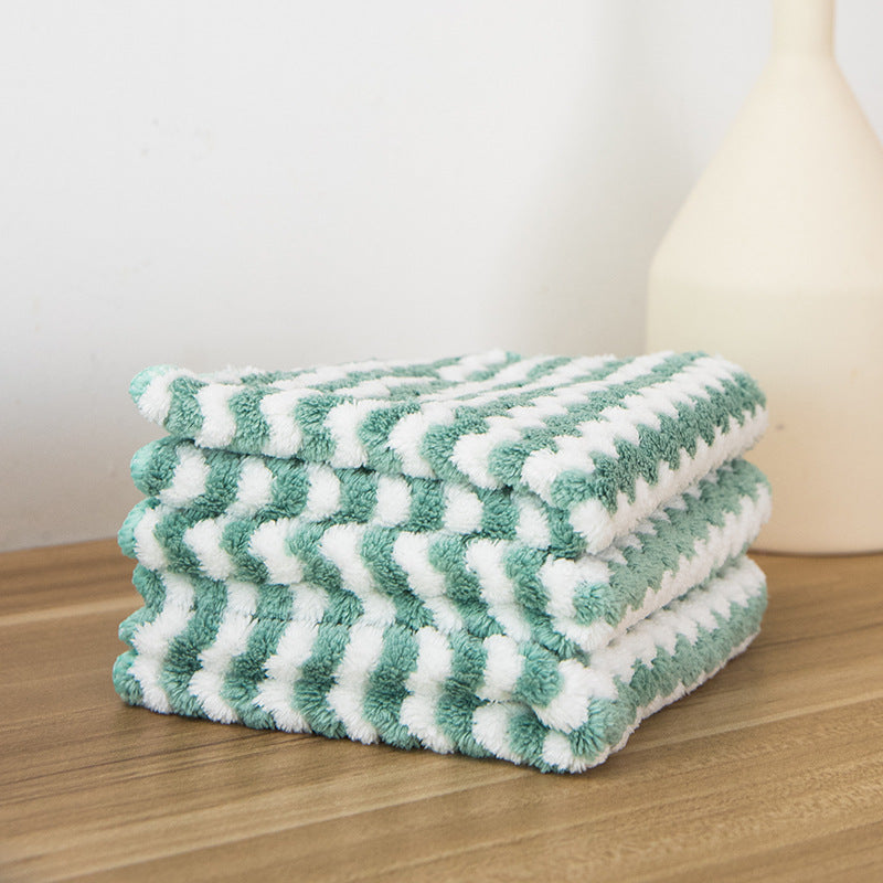 🔥Hot Sale 64%🔥🌈 Colorful Ultra-Soft Microfiber Cleaning Rag: Green💚 Blue💙 Pink💖 - Brighten Your Every Day! (5PCS)