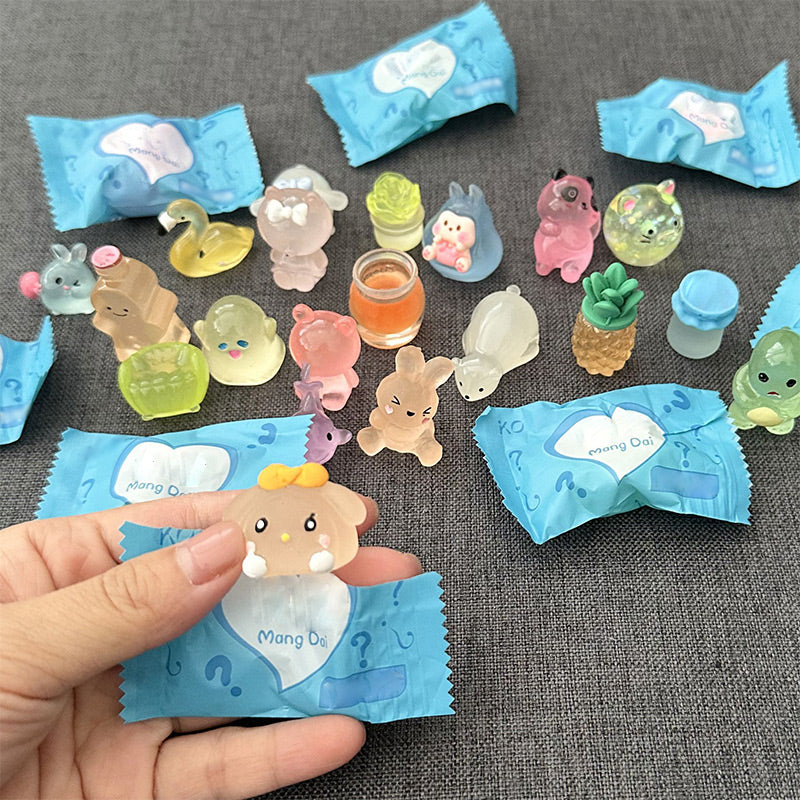 🔥 BUY 1 GET 2 FREE!!✨- Blind Bag Luminous Mini Resin Animal Figures (10PCS/Set)