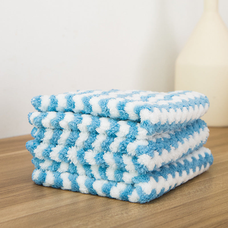 🔥Hot Sale 64%🔥🌈 Colorful Ultra-Soft Microfiber Cleaning Rag: Green💚 Blue💙 Pink💖 - Brighten Your Every Day! (5PCS)