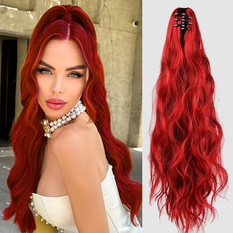 🔥Hot Sale Deals-18-inch Wavy Curly Wig Clip Ponytail Extension