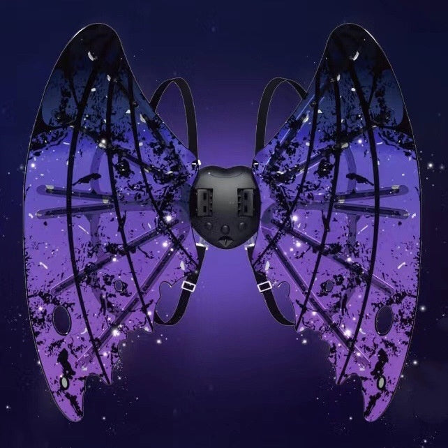 🎄2025 Christmas Hot Sale🎁Rechargeable Electric Fairy Wings with LED Lights and Music🧚♀️