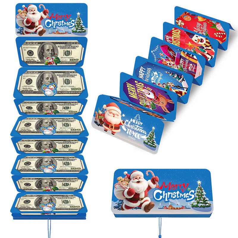 🎁🎄Christmas Sale - BUY 2 GET 1 FREE⭐Christmas Cash Envelope with Money Clip