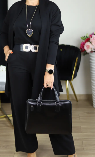 š„Last day offer: 50% off-Elegant Longline Cardigan & Top & Pants 3-Pieces Set