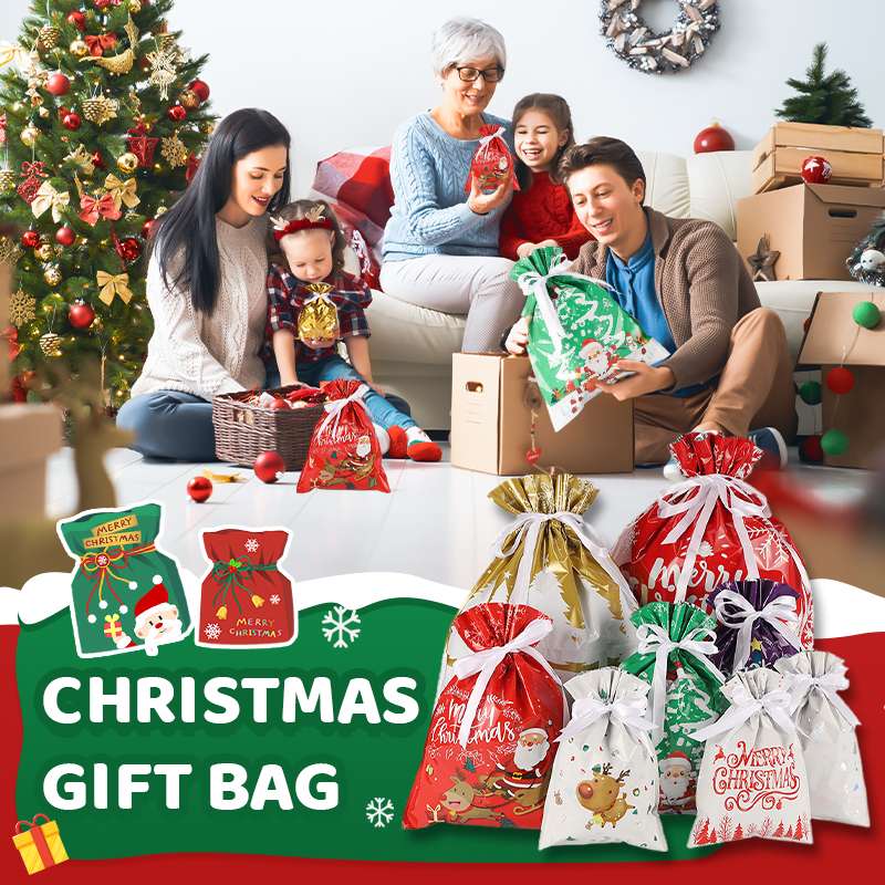 🔥Buy 2 Get 1 Free🎅🎁The World’s Best Christmas Gift Bag With Drawstring