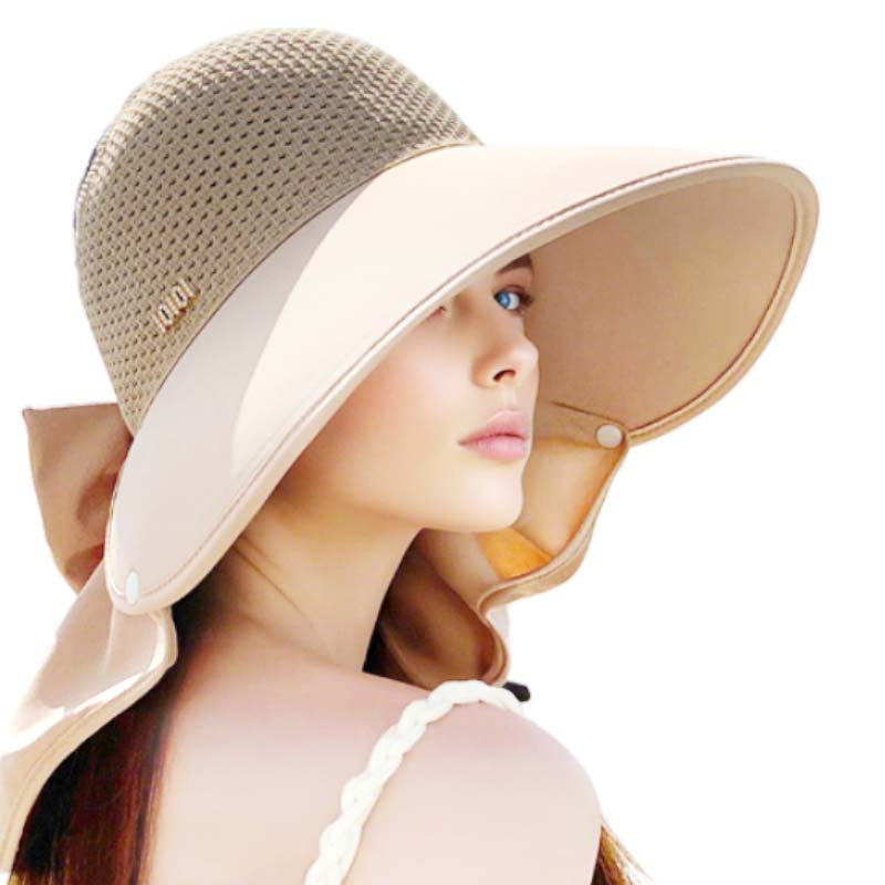 🌷Summer Hot Sale 50% Off💕🌞2025 Summer Essentials😍 👒Wide Brim Sun Hat With Removable Neck Flap