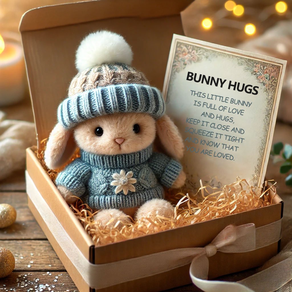 🔥Easter Special: BUY 3 GET 1 FREE!!✨ - Handmade🐇Mini Bunny Hug Cute Easter Gift🎁