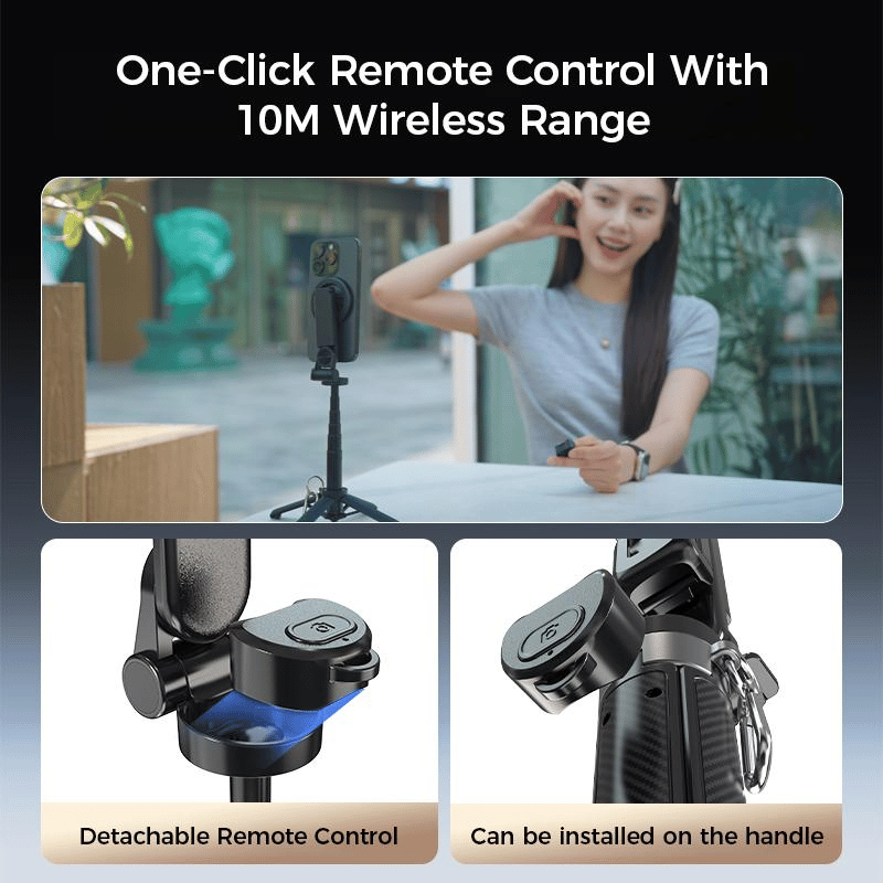 🔥Hot Sale🔥4-in-1 Multifunctional 360° Rotation Magnetic Selfie Stick