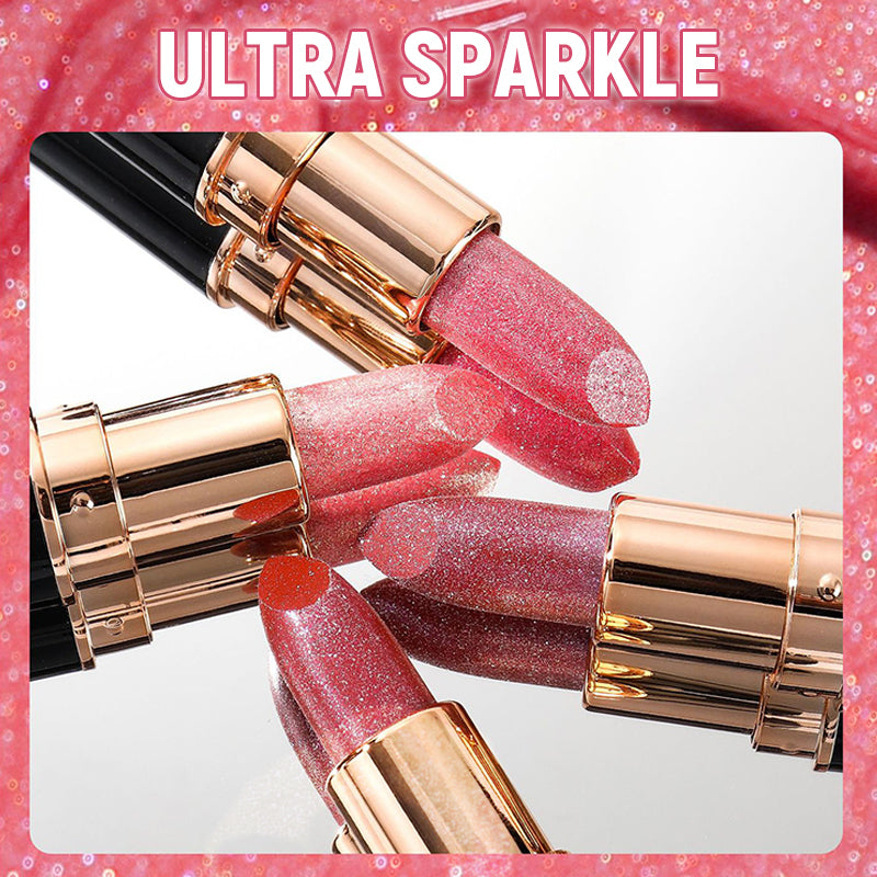 💋Waterproof & Moisturizing Glitter Lipstick - Buy 1 Get 1 Free