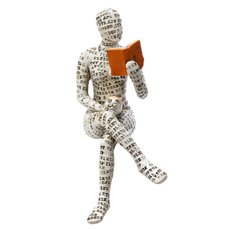 ? Modern Reading Woman Statue