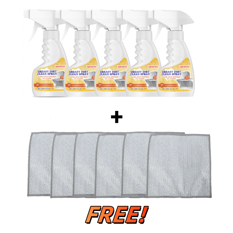 🔥 Multifunctional Powerful Kitchen Foam Cleaner🏠Limited-time offer: complimentary specialised cleaning cloth