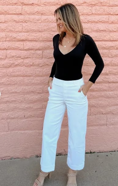 ⏳ Limited time 50% off! 💥Stretch Twill Cropped Wide Leg Pants | High Waist + Stretch Twill(The more you buy, the higher the discount)
