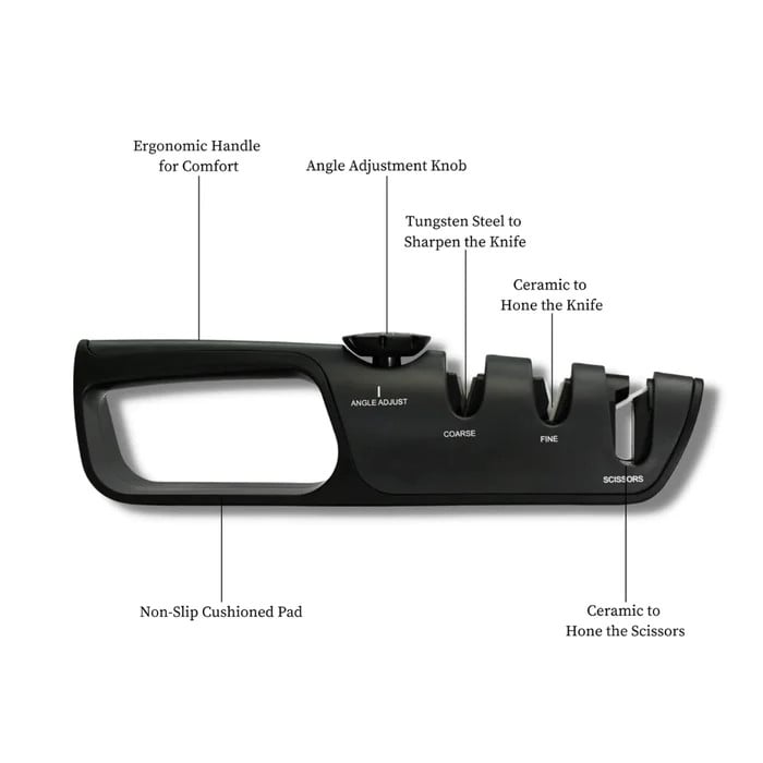 🎁Hot Sale 49% OFF⏳3-Stage Adjustable Sharpening Angle Sharpener
