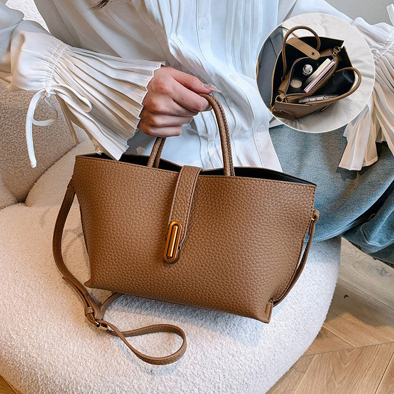 Women's Elegant Solid Color Handbag Crossbody Bag