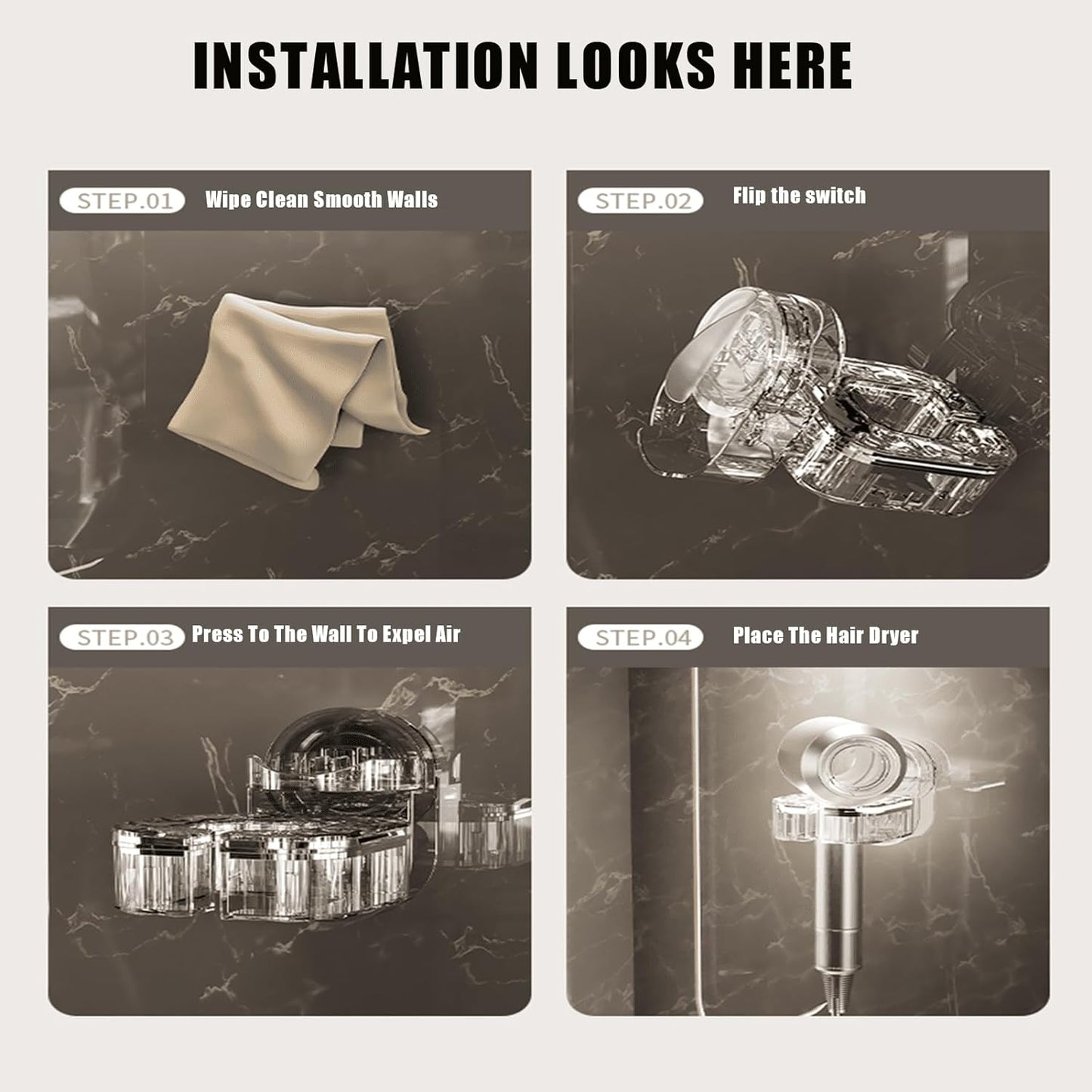 š„Hot Sale - 49% OFFšPunch-Free Rotating Hair Dryer Rack