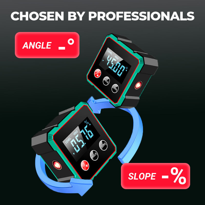 🔥HOT SALE (50% OFF)🔥4-Side Magnetic Digital Angle Gauge with Laser