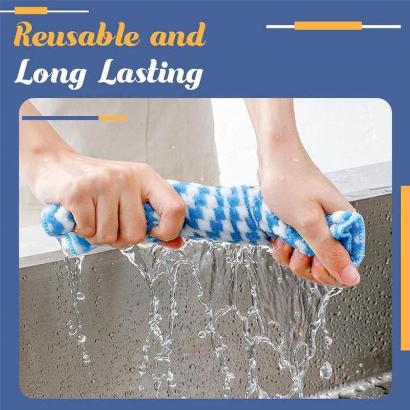 🔥Hot Sale 64%🔥🌈 Colorful Ultra-Soft Microfiber Cleaning Rag: Green💚 Blue💙 Pink💖 - Brighten Your Every Day! (5PCS)