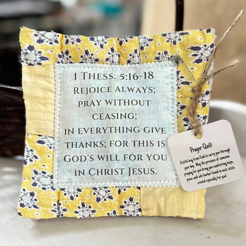 💜Up To 70% Off✝️Best Encouraged And Blessed Gift-Prayer Quilt with cross inside