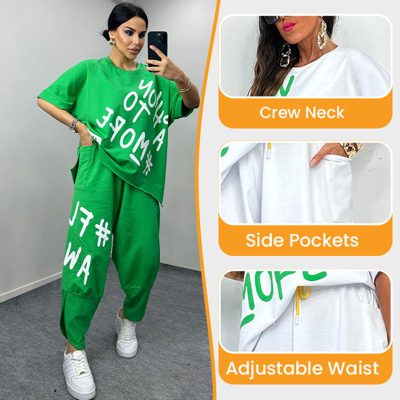 ⏳Time-limited Special⏰Casual T-Shirt Two Piece Set
