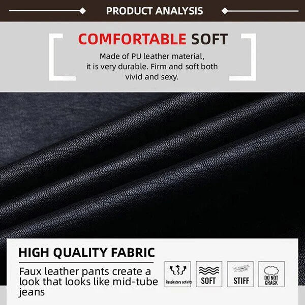 ⏳Limited time 50% discount💥S-shaped PU leather leggings
