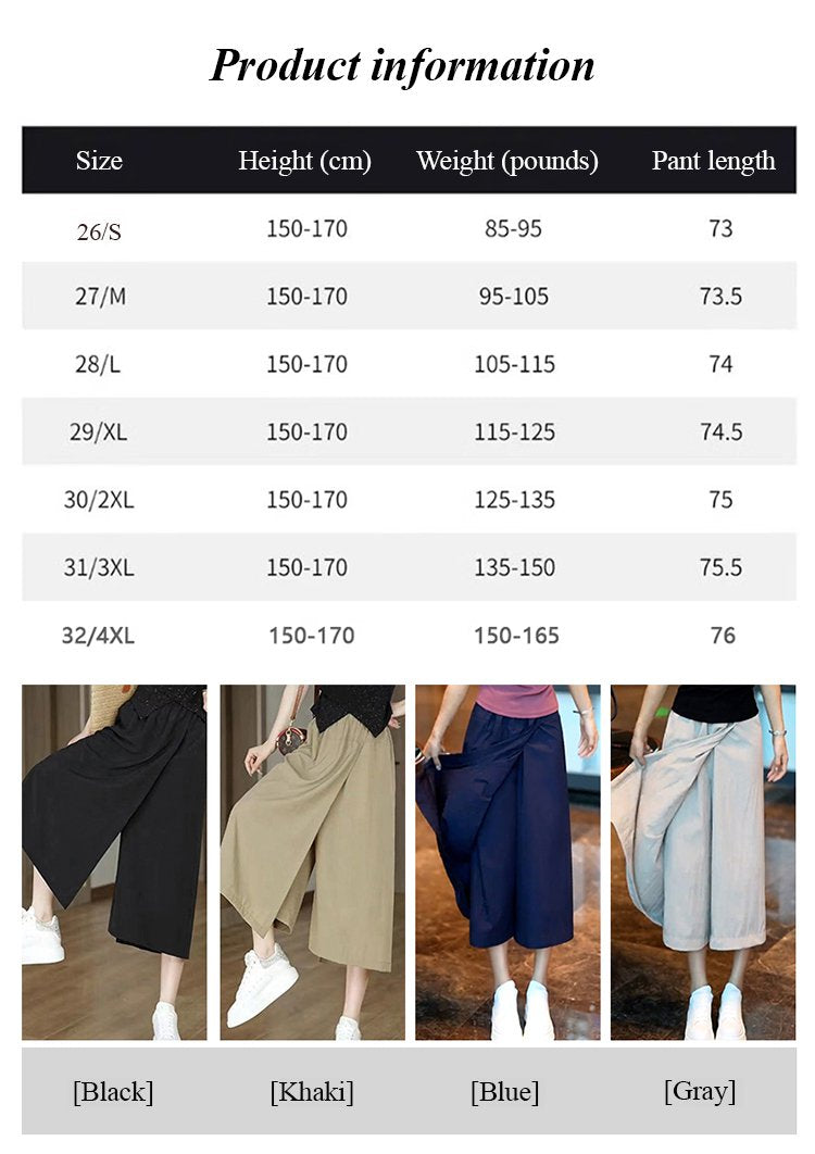 🔥Summer Promotion 49% OFF -Straight Casual Eight Skirt Pants