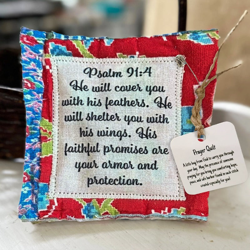 💜Up To 70% Off✝️Best Encouraged And Blessed Gift-Prayer Quilt with cross inside