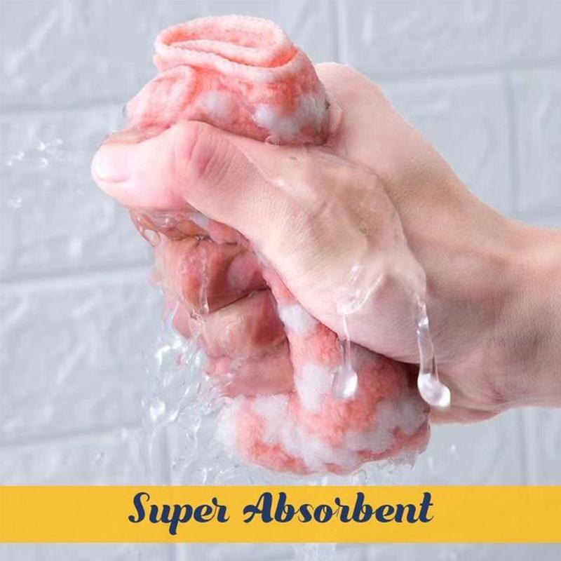 🔥Hot Sale 64%🔥🌈 Colorful Ultra-Soft Microfiber Cleaning Rag: Green💚 Blue💙 Pink💖 - Brighten Your Every Day! (5PCS)