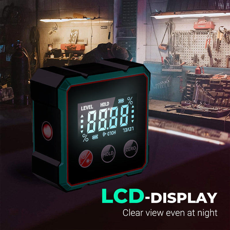 🔥HOT SALE (50% OFF)🔥4-Side Magnetic Digital Angle Gauge with Laser