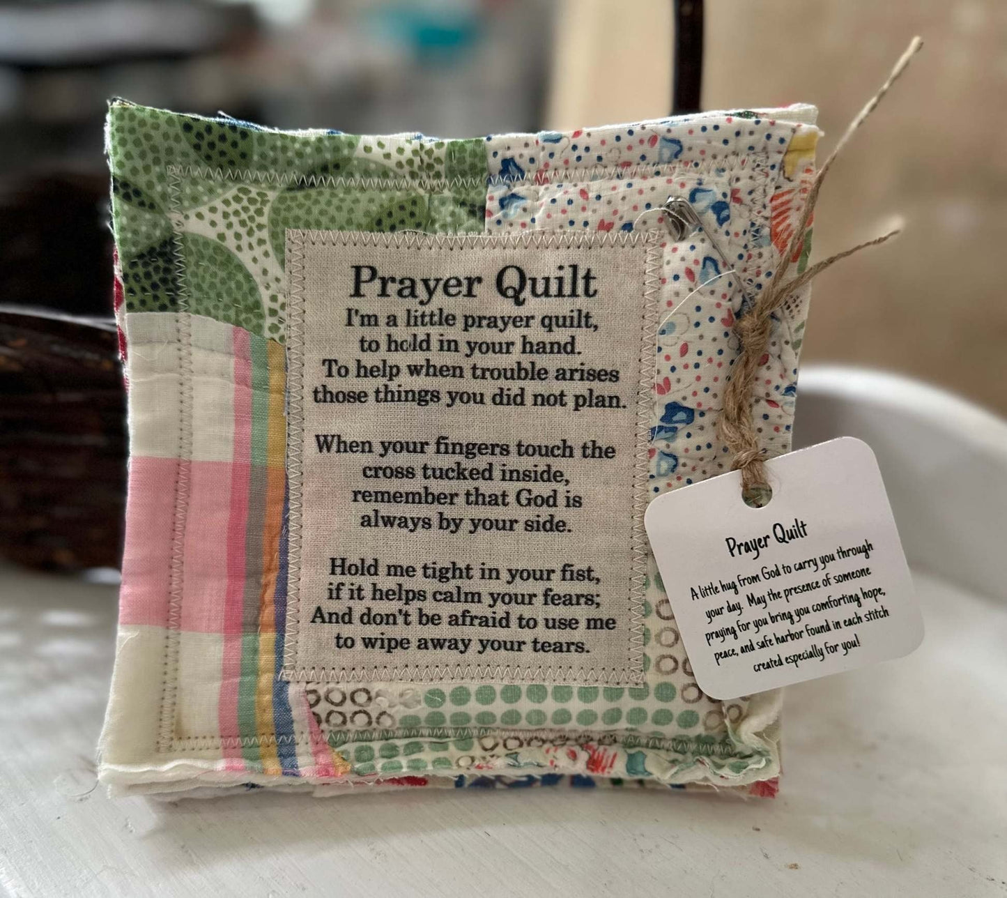 💜Up To 70% Off✝️Best Encouraged And Blessed Gift-Prayer Quilt with cross inside