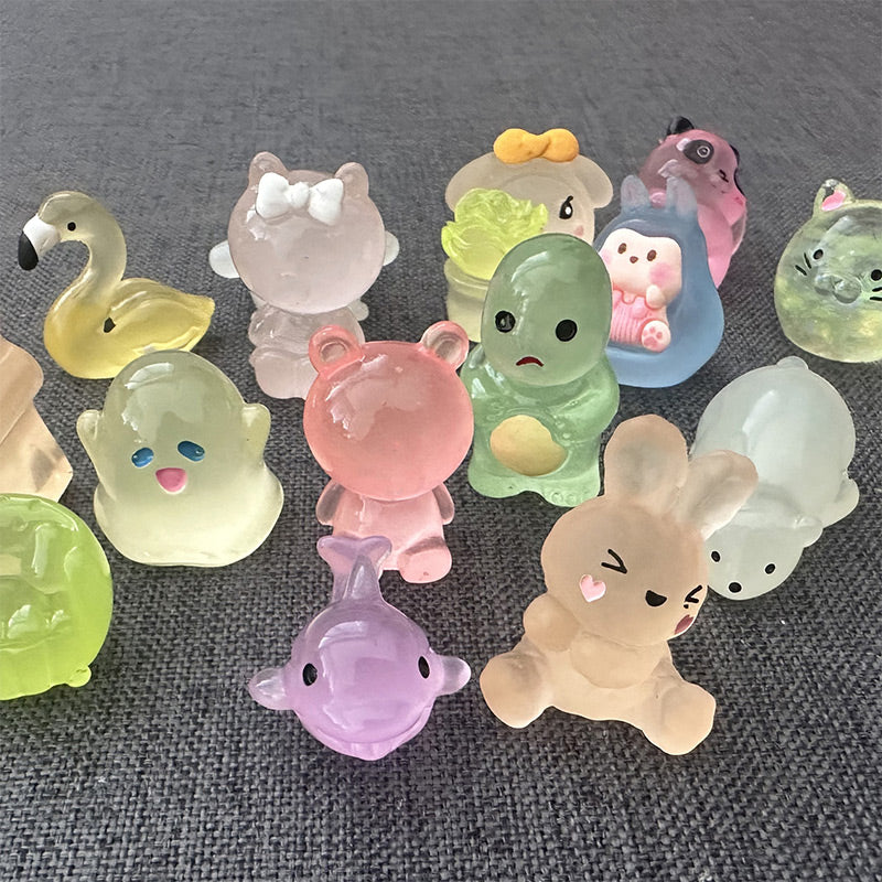 🔥 BUY 1 GET 2 FREE!!✨- Blind Bag Luminous Mini Resin Animal Figures (10PCS/Set)