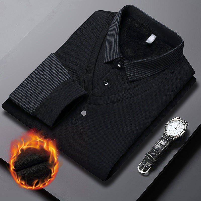🔥30% off🔥Striped Lapel Fake Two-piece Shirt