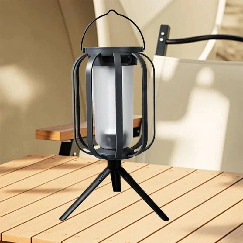 🔥Hot Sale 50% OFF🔥 Solar Lantern Outdoor Light with 4 Modes - USB Recharge Backup, Powerbank Function, Collapsible & Lightweight for Camping ⛺️
