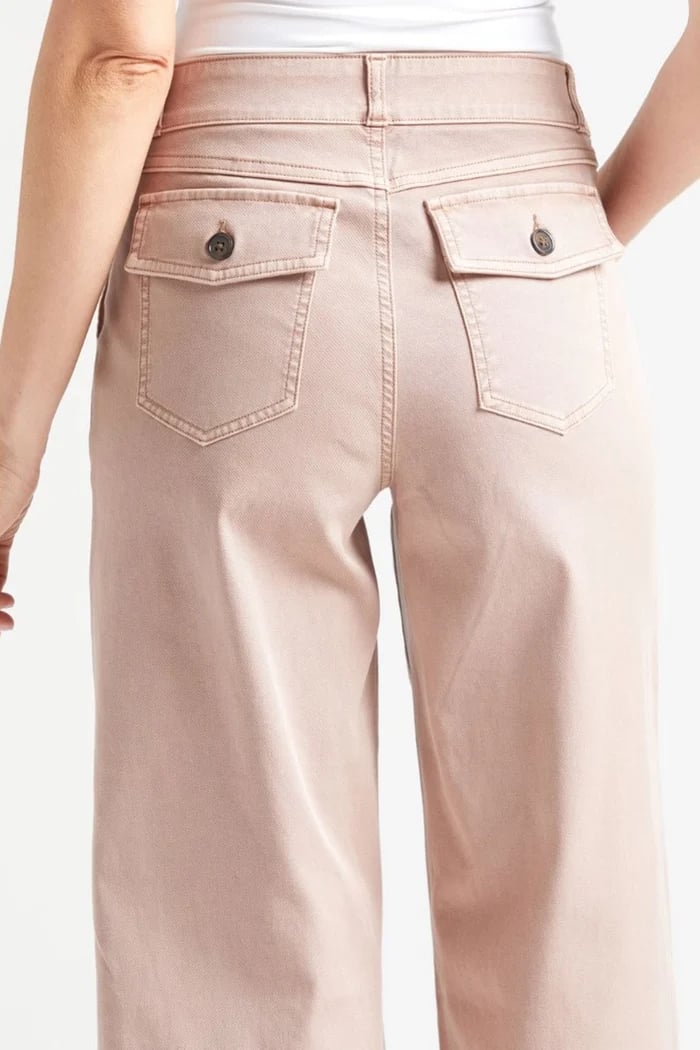 ⏳ Limited time 50% off! 💥Stretch Twill Cropped Wide Leg Pants | High Waist + Stretch Twill(The more you buy, the higher the discount)