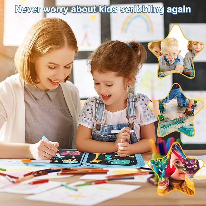 🎄Christmas Sale 70% OFF!!🎁✨Children's Doodle Magical Watercolor Book