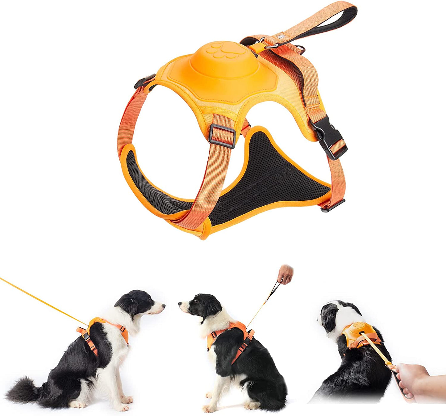 🎁Hot Sale 48% OFF⏳Dog Harness and Retractable Leash Set All-in-One