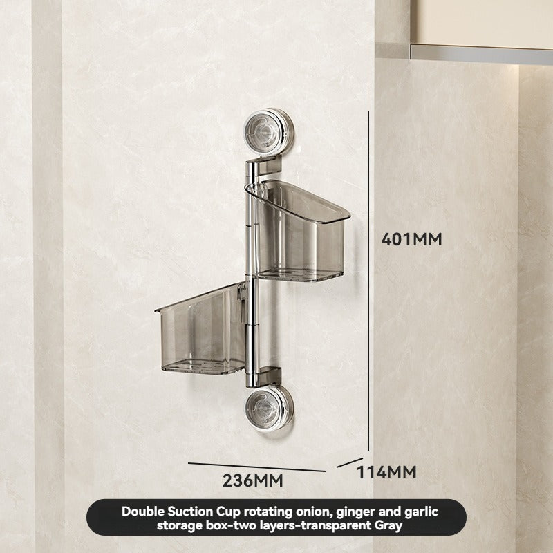 🔥Hot Sale🔥Perforated Suction Cup Spice Storage Rack(50% OFF)