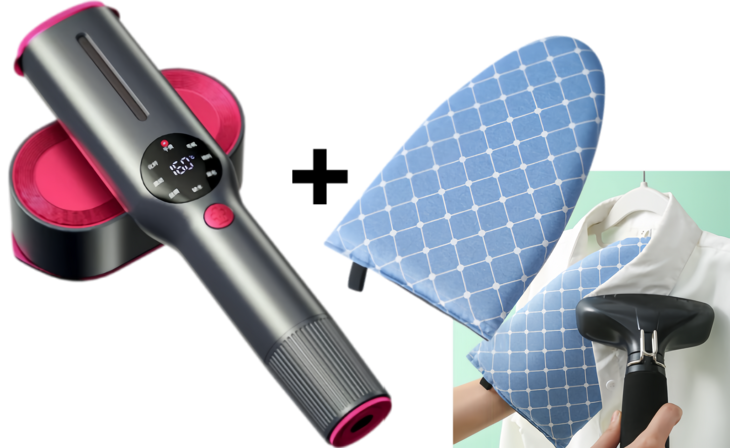 📢📢50% OFF!!! 🔥✨ Handheld Garment Steamer – Intense Steam, Fast Heat-Up and 90° Rotating Head | Perfect for Travel and Home ⚡