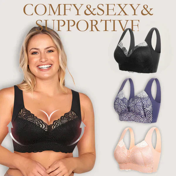 🤩LAST DAY -Buy 2 Get 1 Free(3 PCS) 🔥| Ultimate Lift Stretch Full Shape Seamless Lace Bra