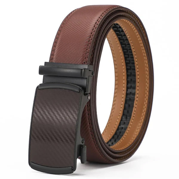 ✨️Best for Father🎁 Leather Ratchet Belt With Adjustable Buckle💼