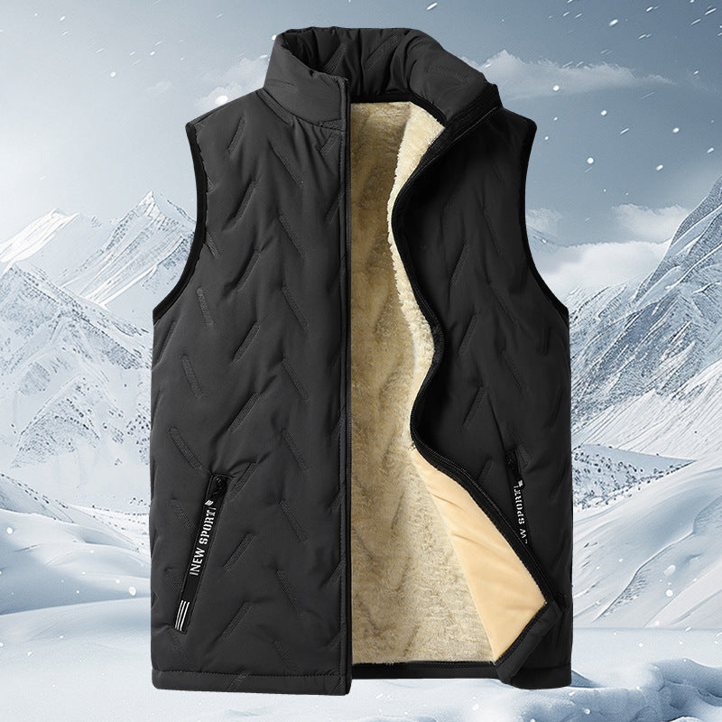 💖HOT SALE 70% OFF✨️❄️Unisex Winter Warm Casual Sleeveless Quilted Vest With Fleece Lining