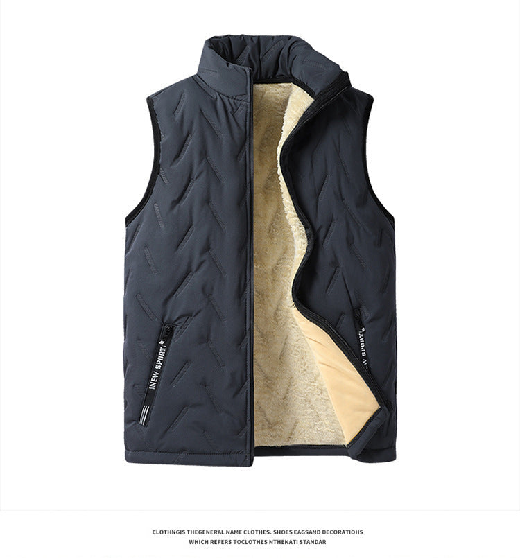 💖HOT SALE 70% OFF✨️❄️Unisex Winter Warm Casual Sleeveless Quilted Vest With Fleece Lining