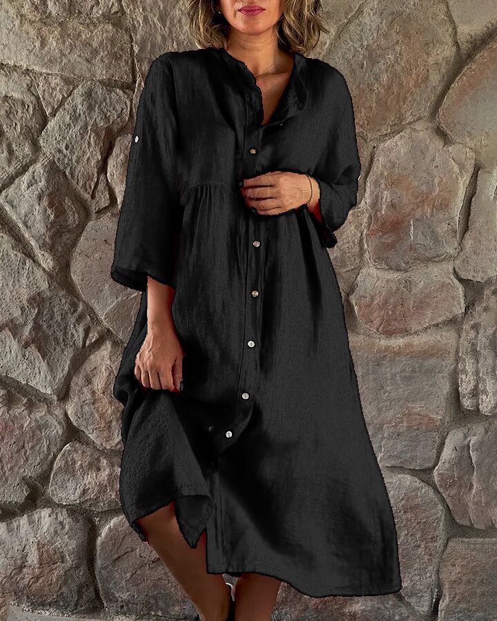 💖Limited Sale 49% OFF💖Women's Loose Cotton Shirt Dress